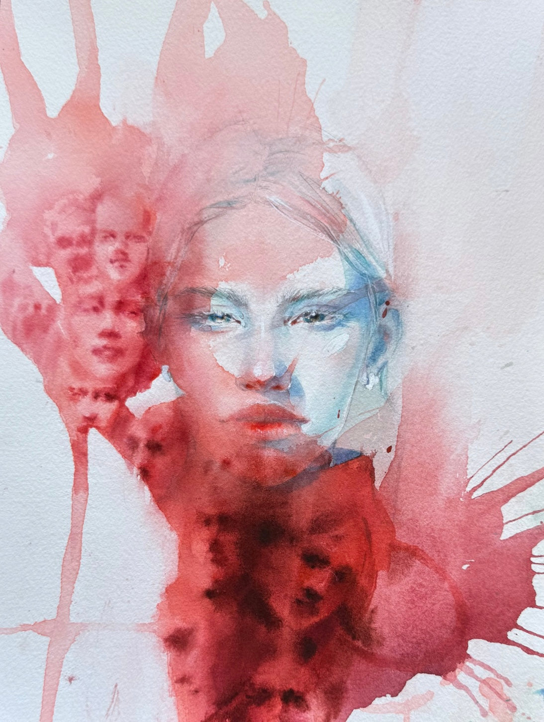 Haters. Original watercolour painting
