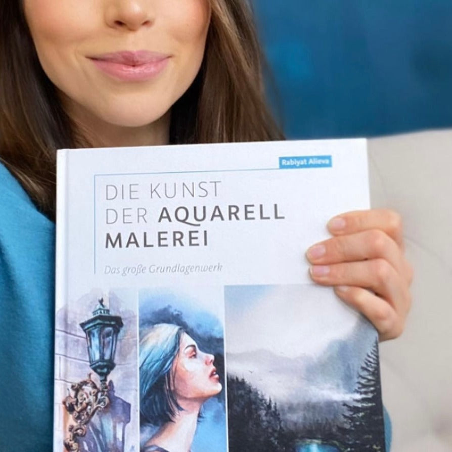 Book with personalized signature: Die Kunst der Aquarell Malerei. German Language